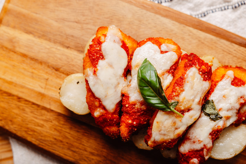 CHICKEN TENDERLOIN PARMIGIANA & POTATOES 400GM