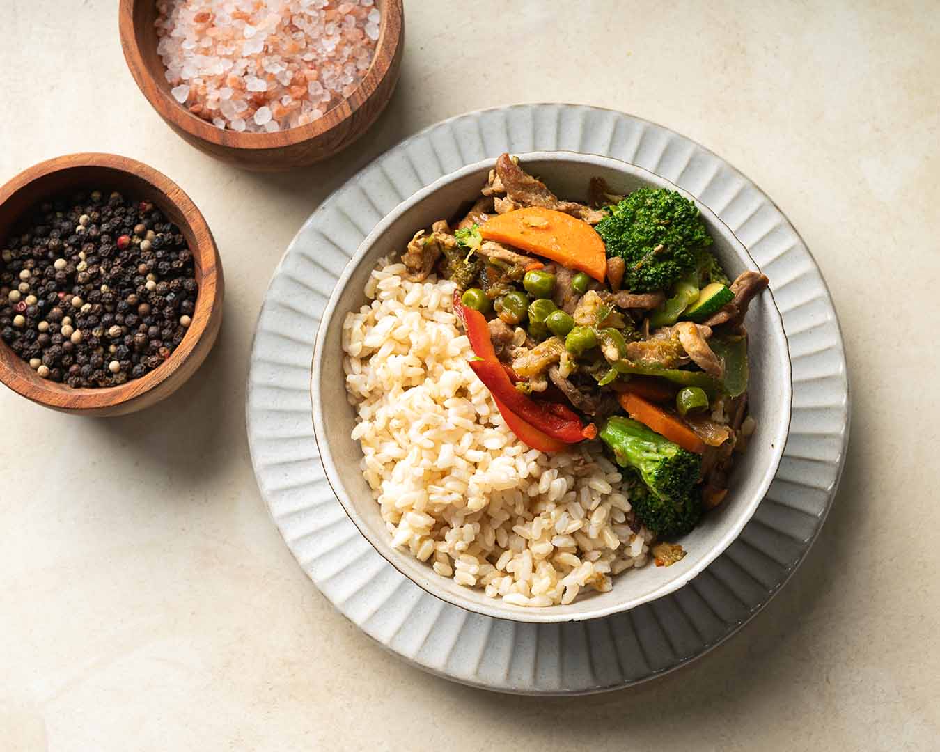 PORK AND MIXED VEG STIR FRY